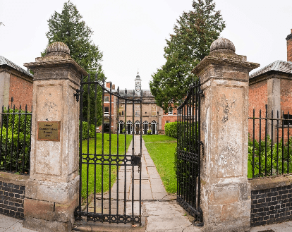 Haberdashers Adams front gates